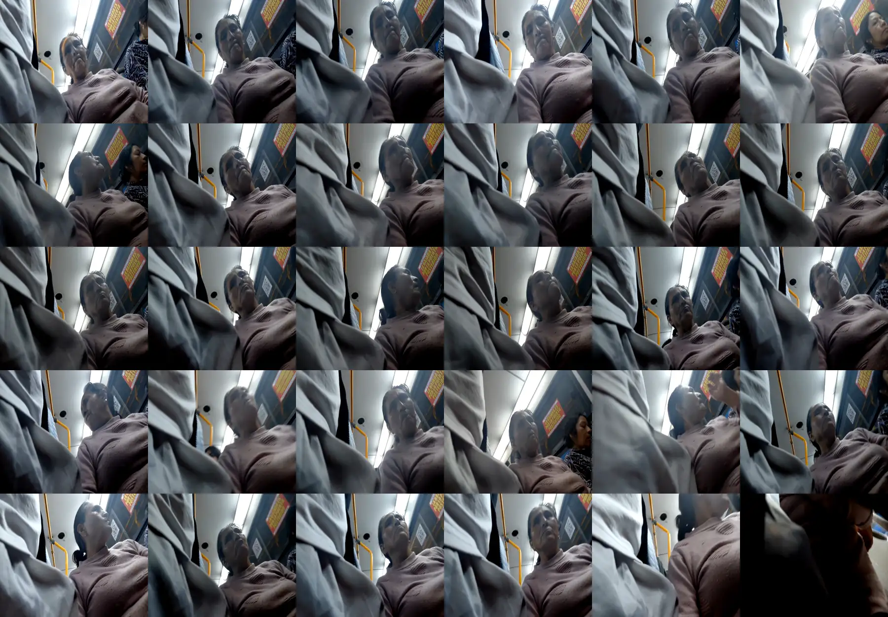 Mature Latina couldn't stop staring at the bulge