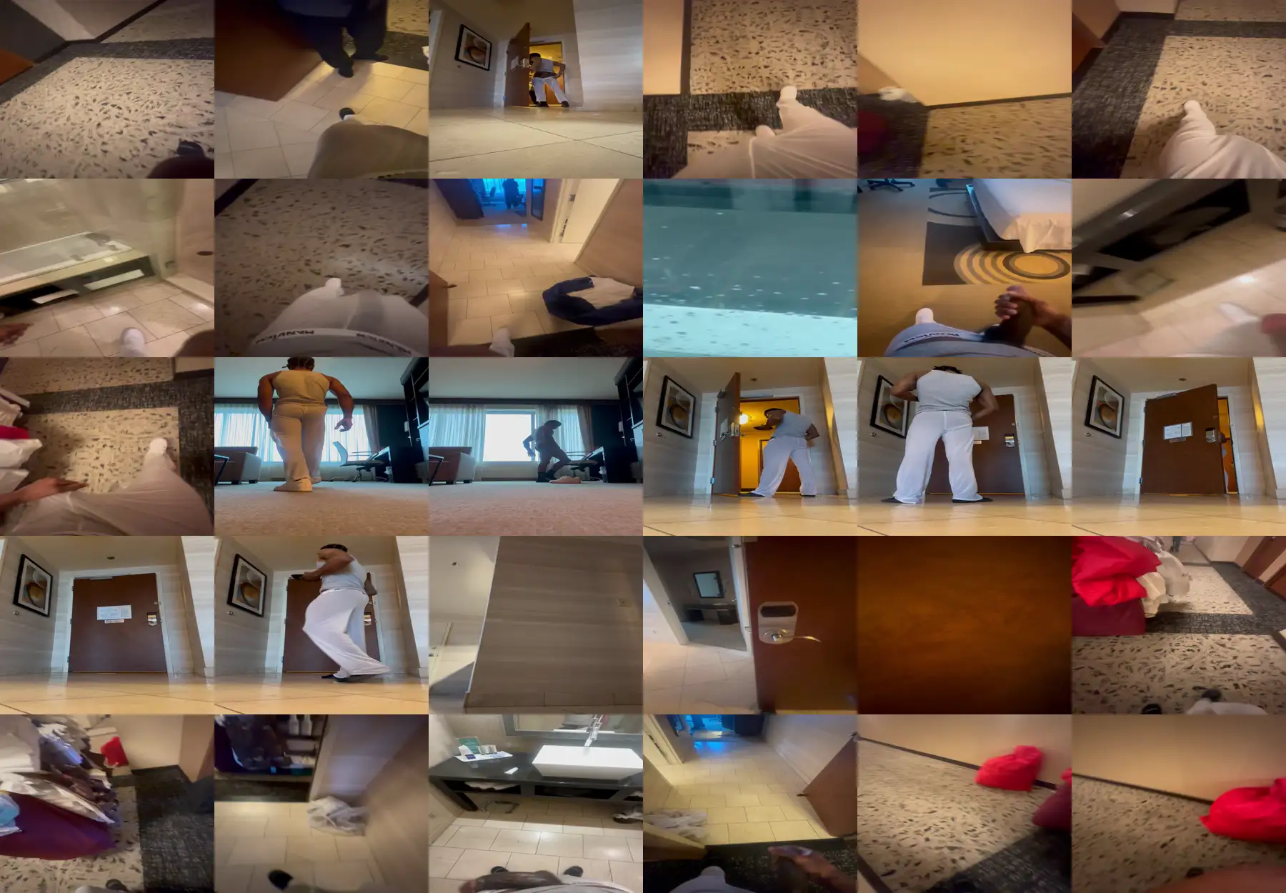 Damn! Huge black dick in front of the hotel maid, then she couldn't resist