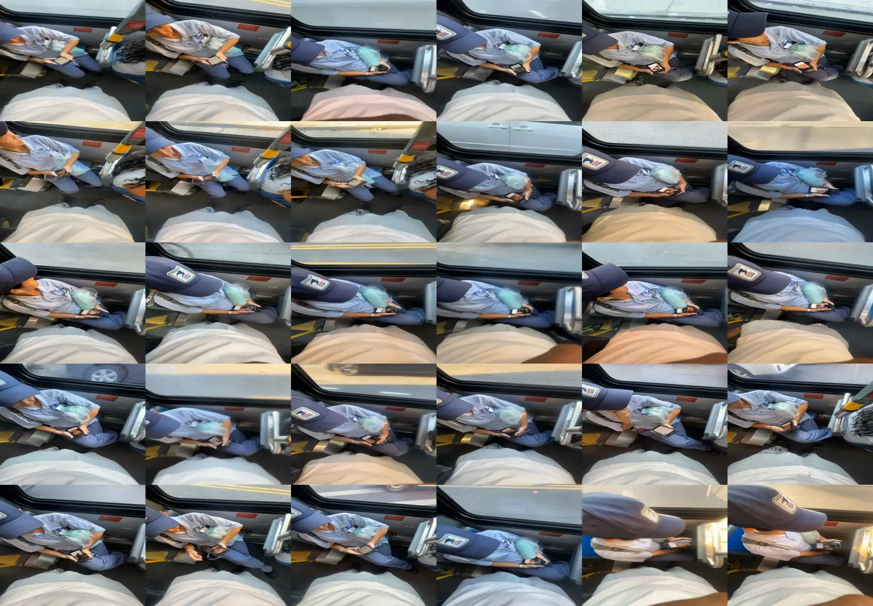 Hard dick near the mature on bus, she wanted to touch it