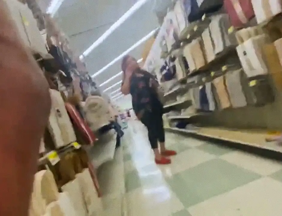 "Hey, your dick is out, it's nice though" The chubby, sexy redhead saw the black dick out and complimented it