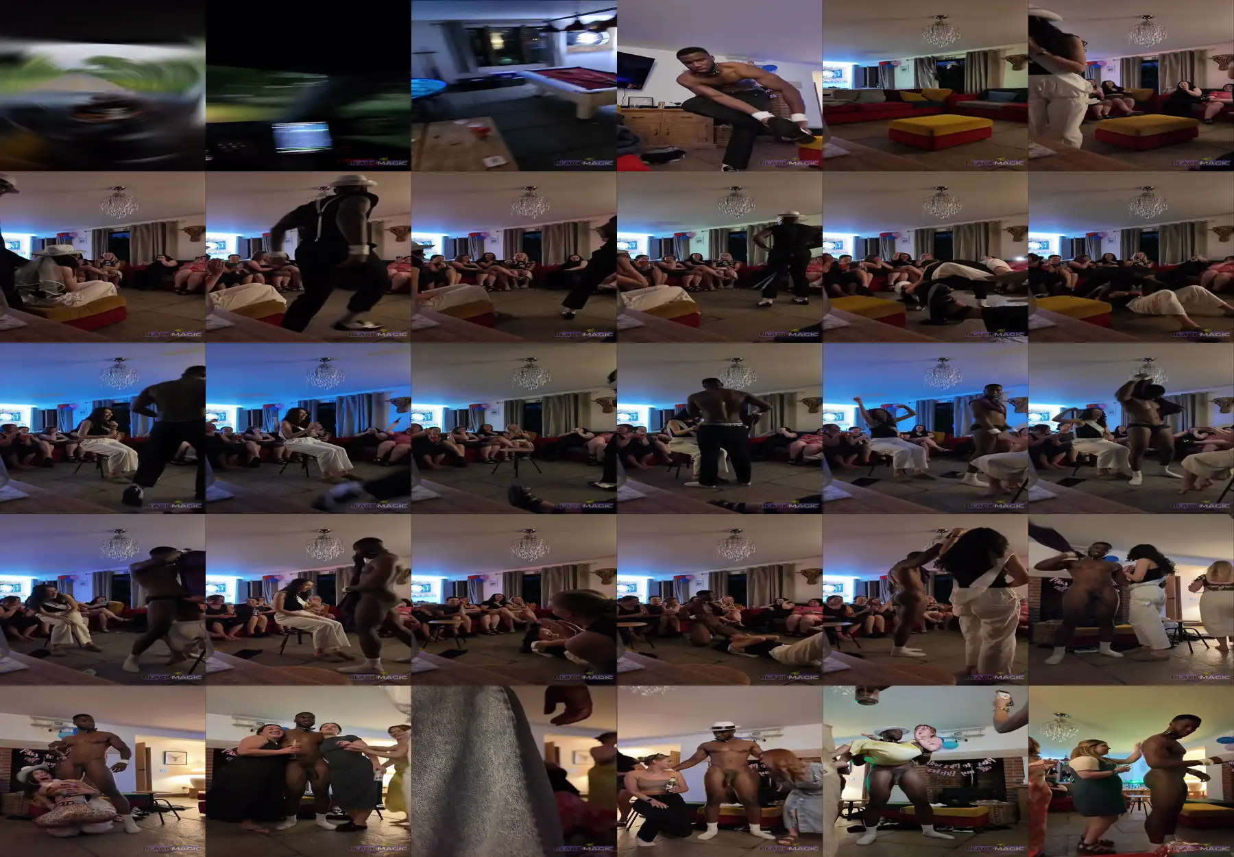 Private party! Friends having fun with the black dick