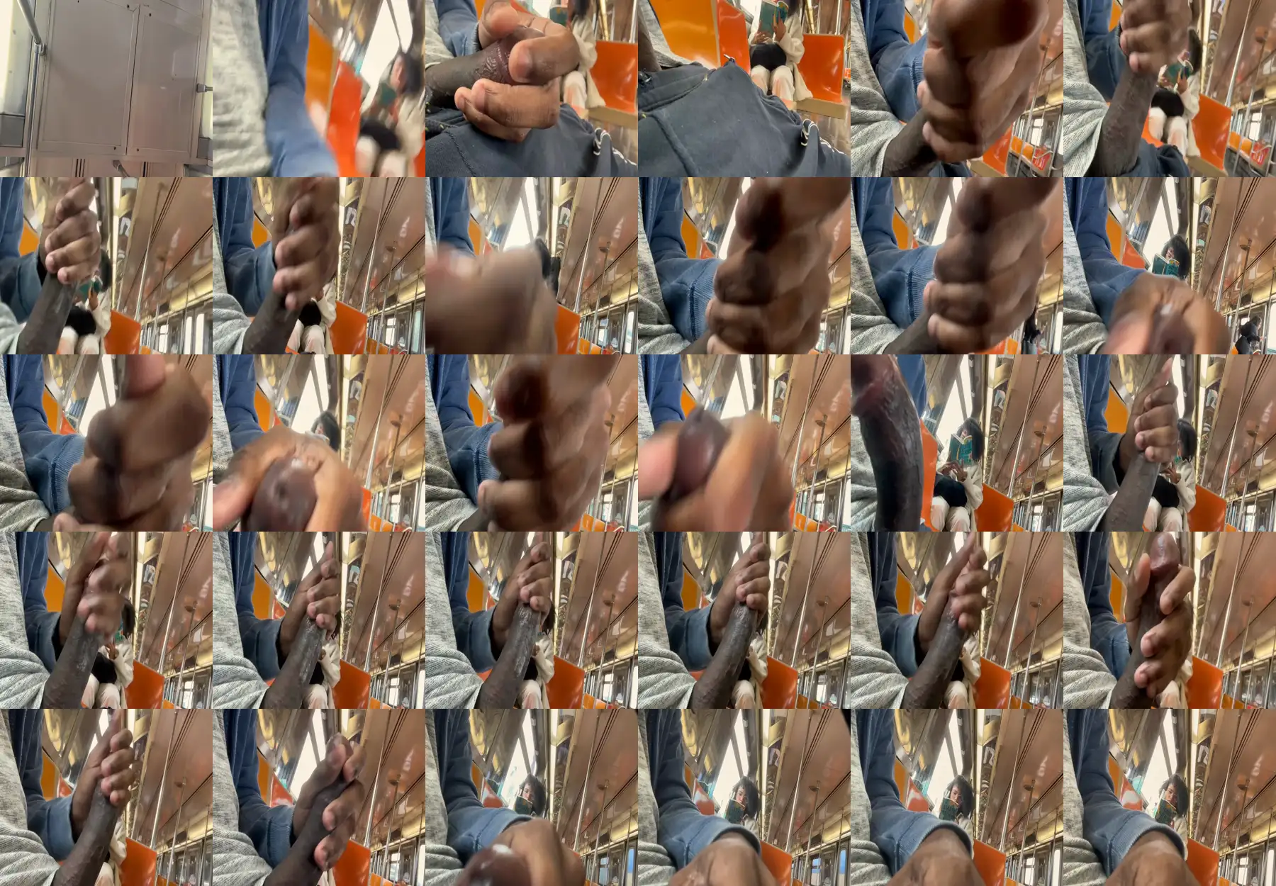 Huge black cock jerking off and hot ebony teen reading a book, she knew...