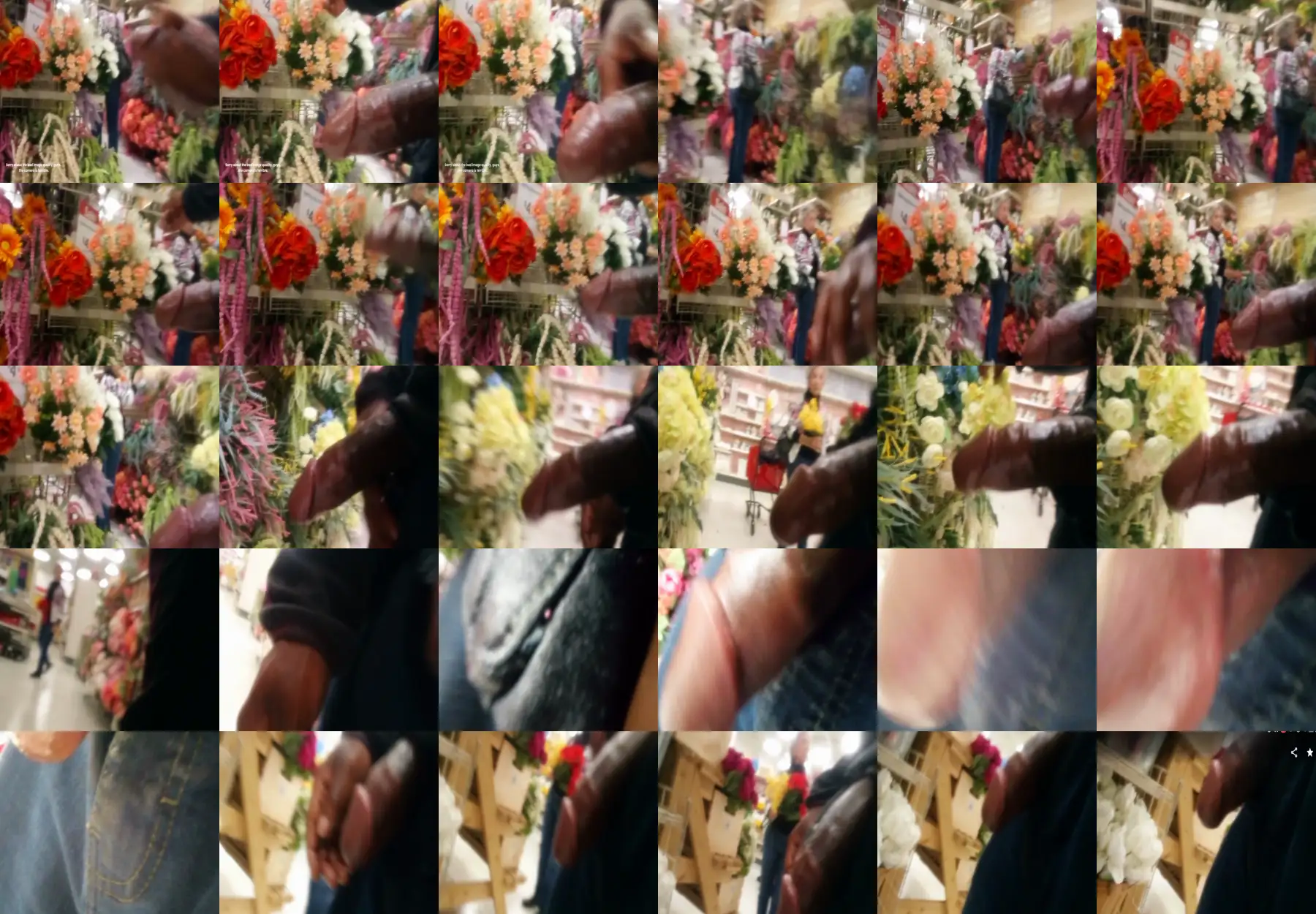 Talking to the mature woman in the store, she liked the black cock