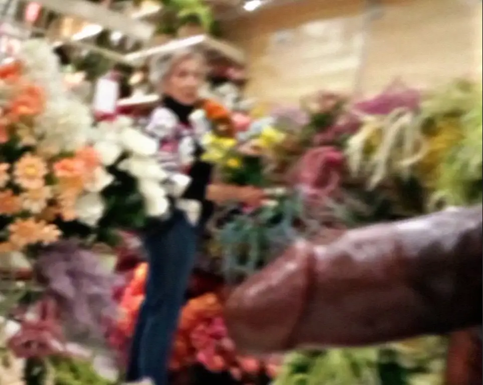 Talking to the mature woman in the store, she liked the black cock