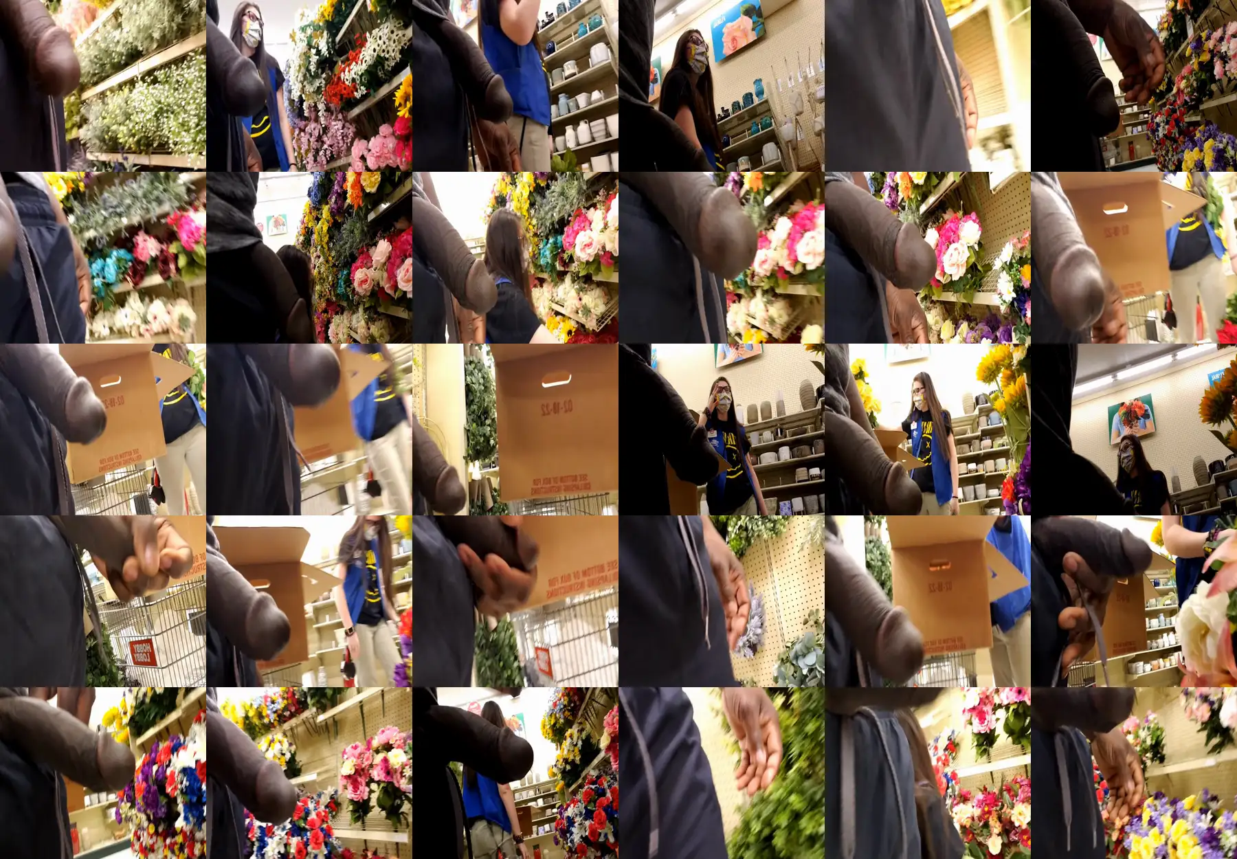 Part 1 - Hot lesbian store clerk, she didn't mind the black cock