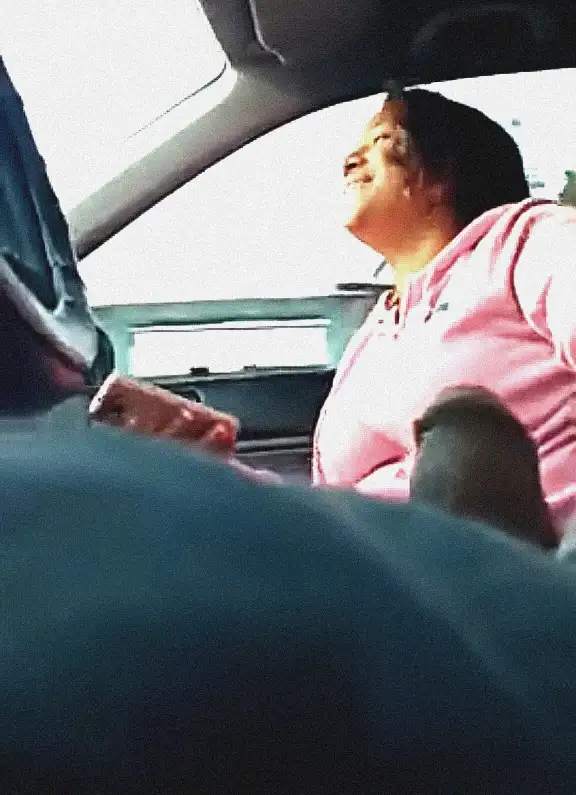 Giving a ride to Latina friend, she couldn't resist and touched dick