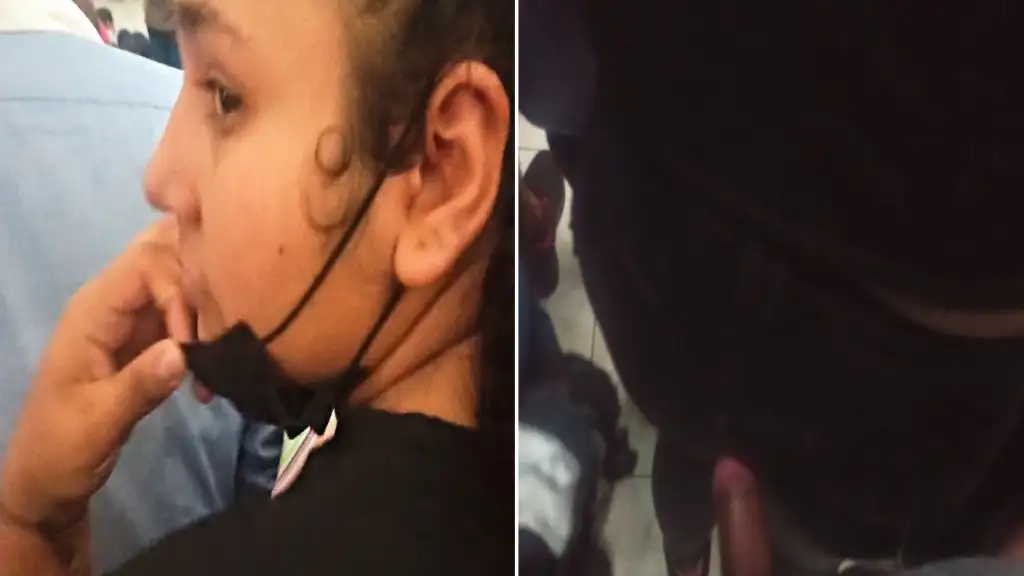 Big dick touching hot Latina's ass, she was feeling it and enjoying it