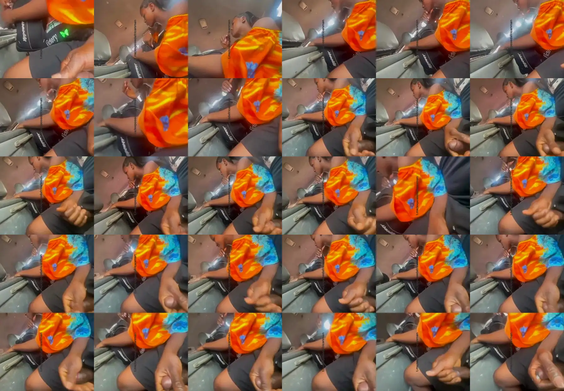 Sexy African girl next to huge black cock on the bus