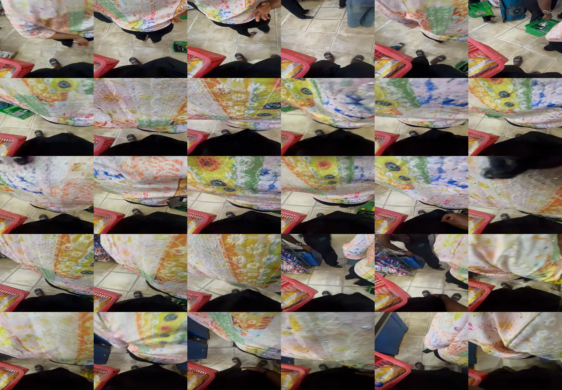 Black MILF wanting to touch black cock in the store