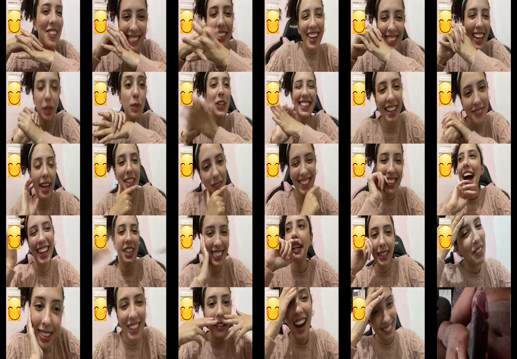 Brazilian English teacher reacting to black cock, she liked it