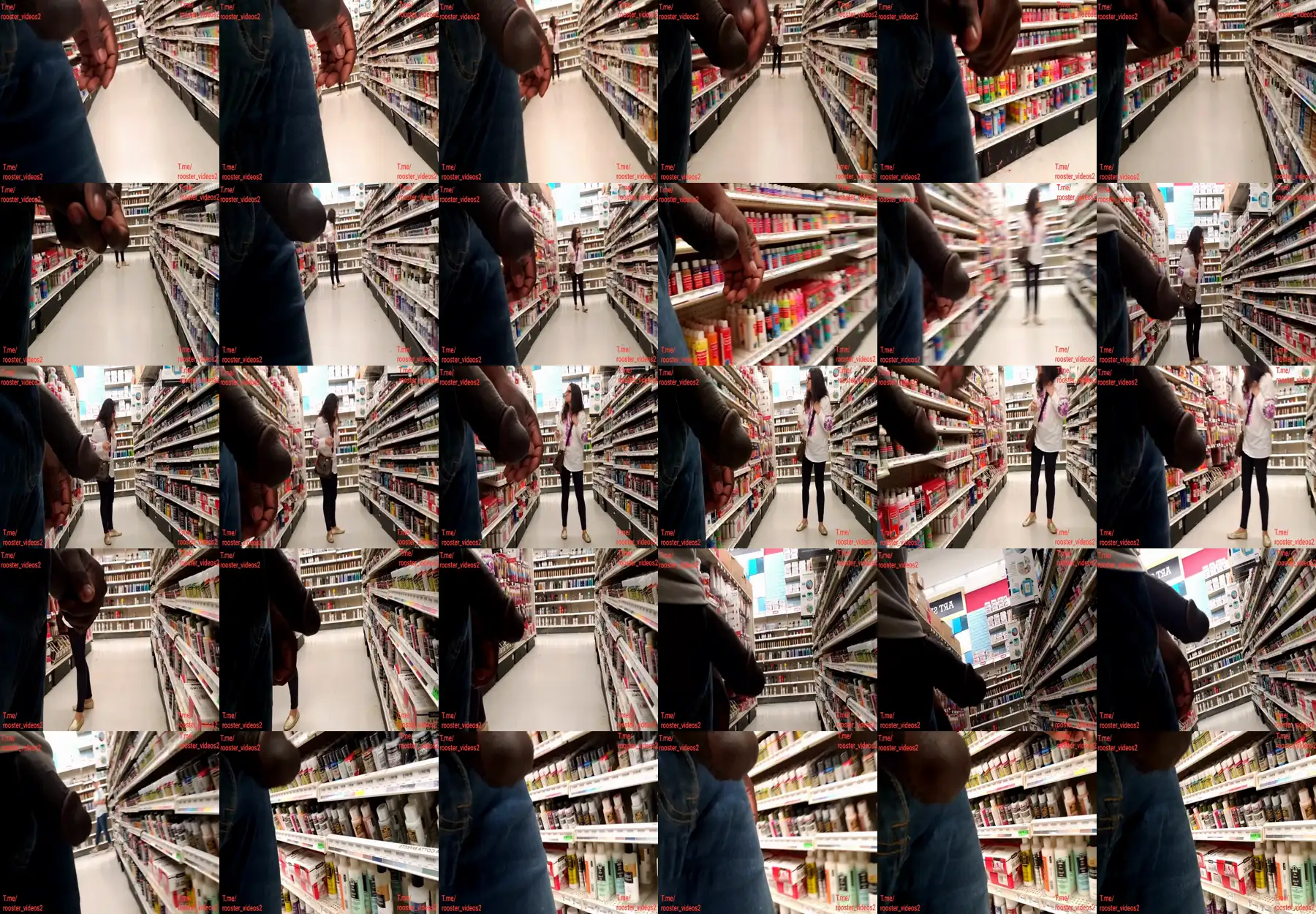 MILF looked at the black cock in the store