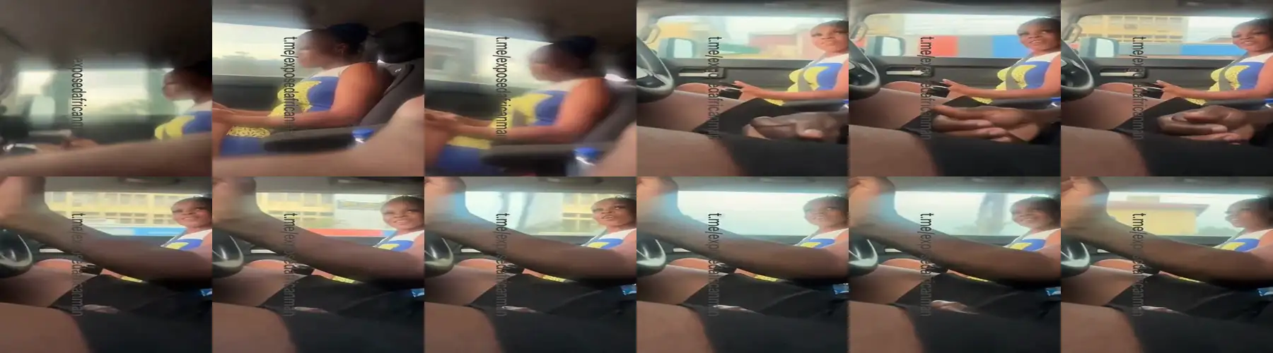 Hitchhike for a hot African woman and she looked at the black dick