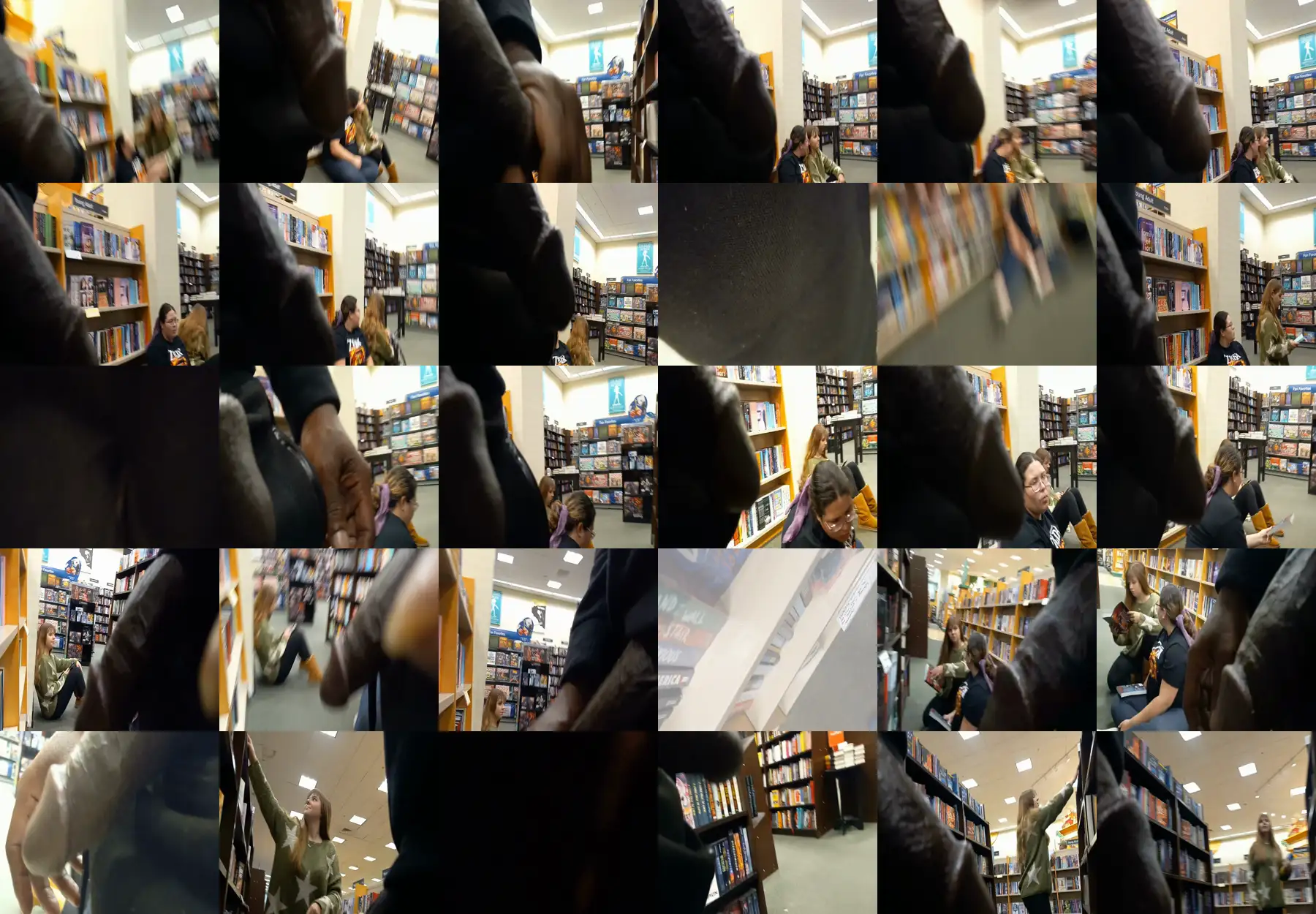 "Sorry to bother you." Hot nerd in the library and black dick next to her, she was nice