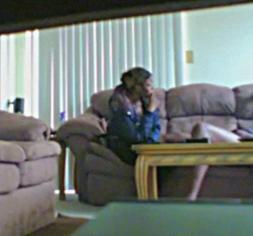 Another naughty Ebony jerking off on the couch