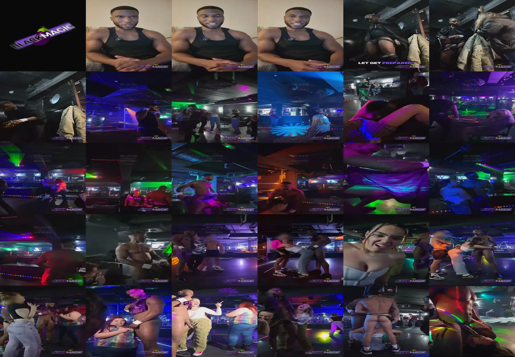 Huge black cock on the chubby girl's chest - Stripper event in London