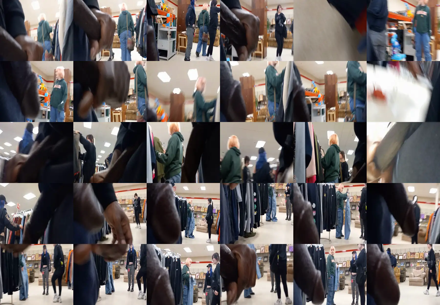 Friends chatting in the store