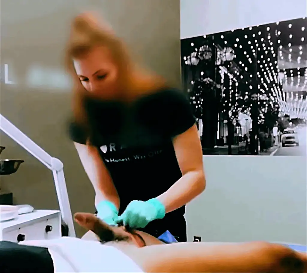 Huge dick waxing with sexy blonde