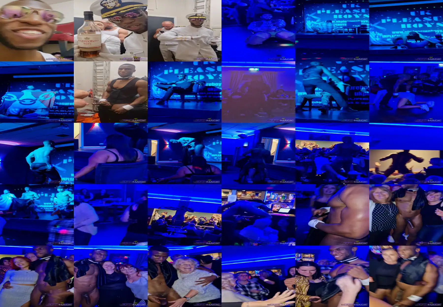 They're having fun! Another private striptease party