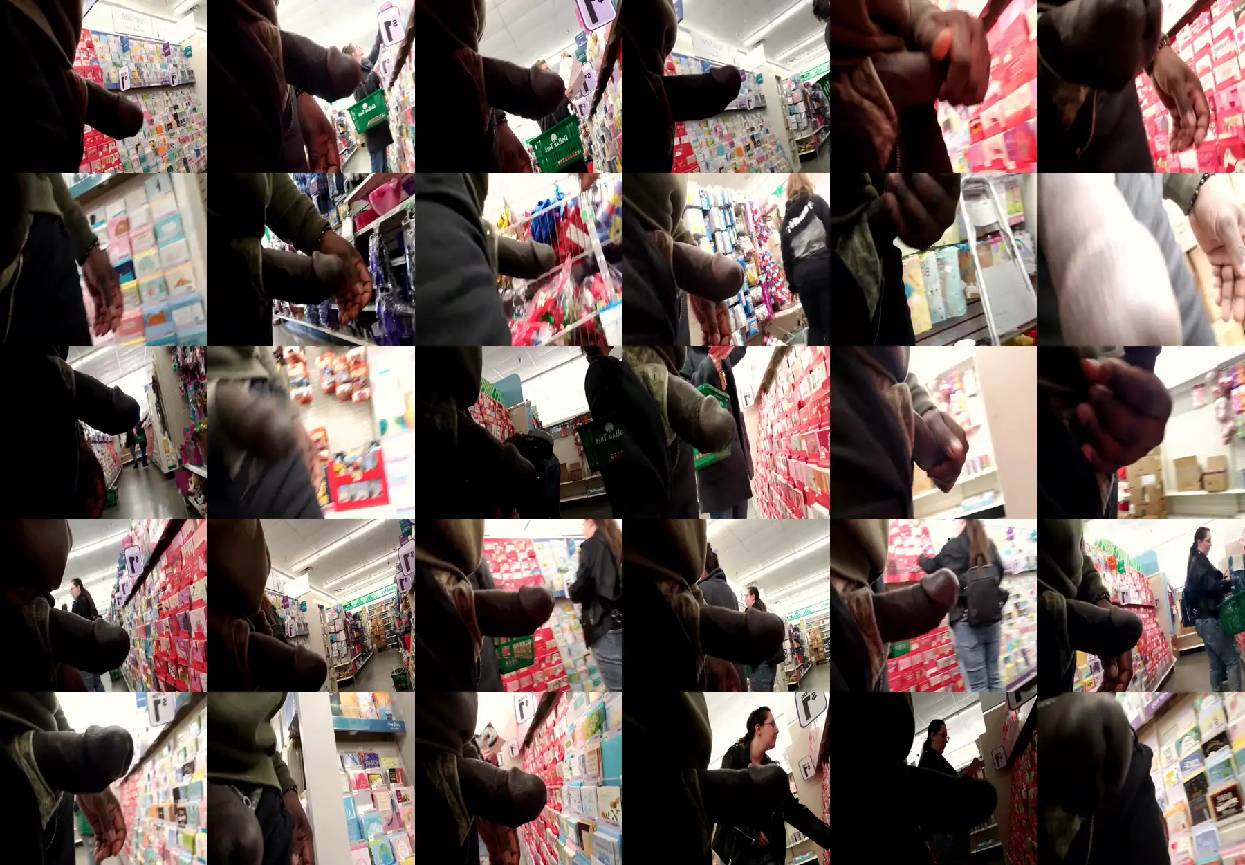 Sexy chubby girl looking at products in the store