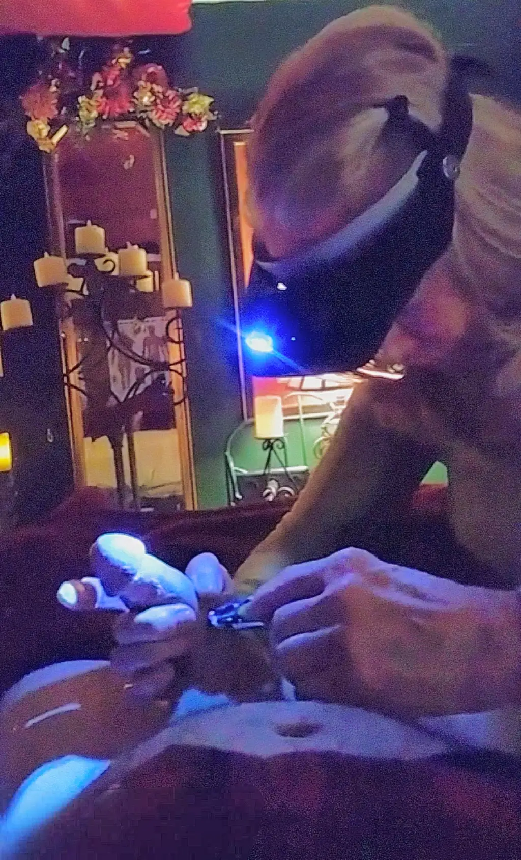 Waxing with the sexy mature blonde Latina